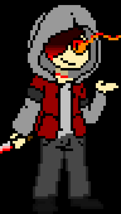 [4793a2] -psycho was engaged in battle- *you feel like you shouldnt have gotten in his way* -knives surround my hand-