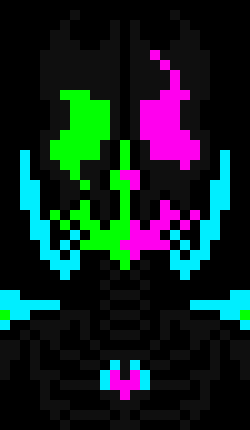 [d0ac6b] -blasts Cleetus with a corrosive blast, and his head mealts-