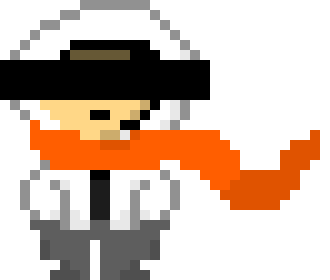 [74f0eb] *he notices the jacket.*