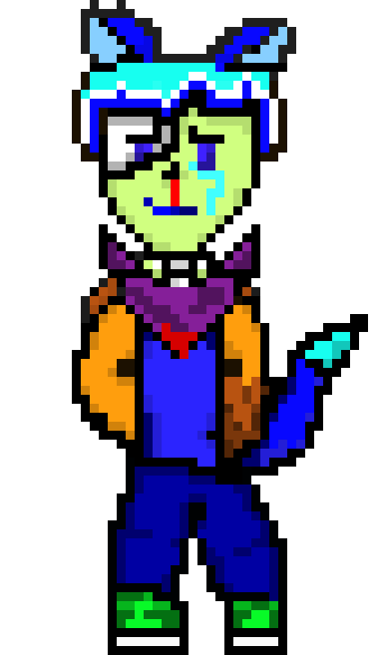 [04f305] im fine... i thing i got a little on my bandanna 