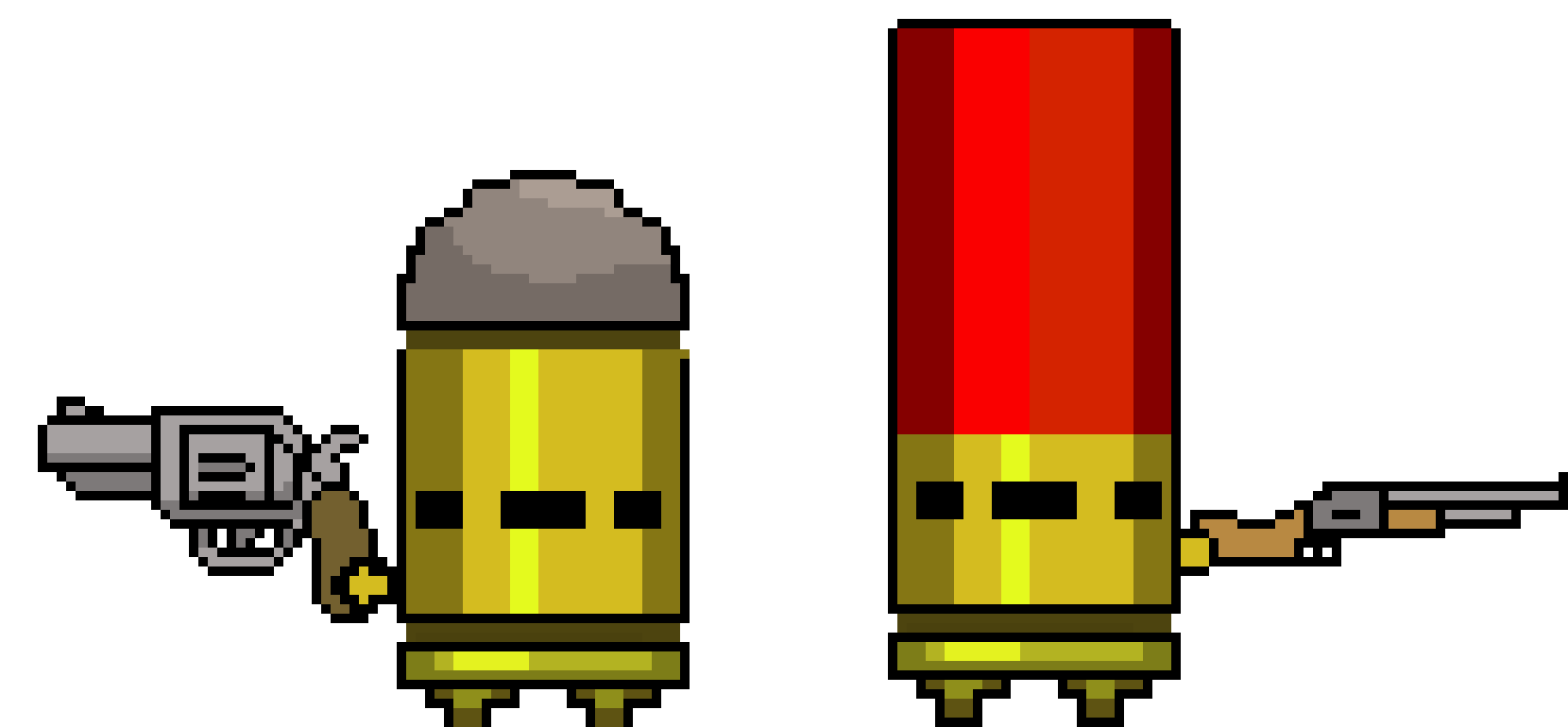 [f7c573] *the bullet kin epicly shoots sans* (gungeon cops)