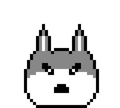 [a41074] *Ace (Aaron's pet wolf) barks at the Bannan*