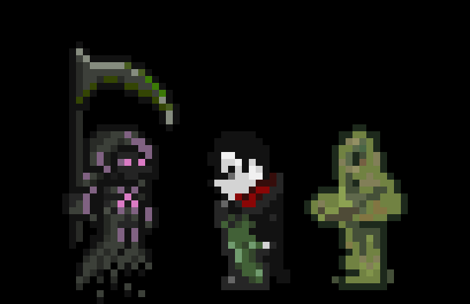 [05b0c1] *https://www.youtube.com/watch?v=ofzzyTFySqg Plays* * The Reaper Spawns a Vampire and A swamp thing. They all just stand around. Unusual. Normally they attack everyone.*