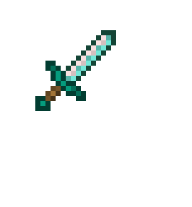 [81466a] iron - diamond mix Minecraft sword idea