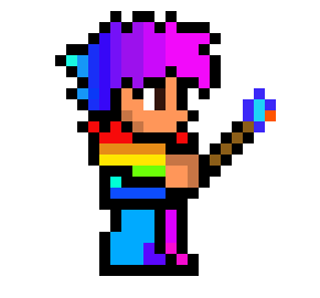 [9664c4] Bisexual, Homosexual, and cotton candy terraria character!