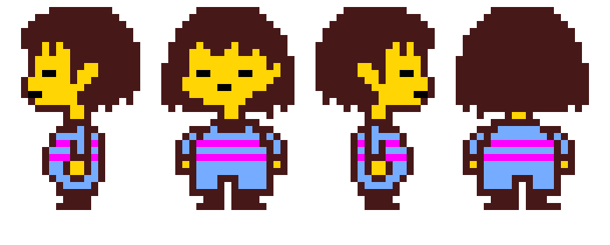 [fa66a8] Frisk Sprite Sheet (No walking sprites)