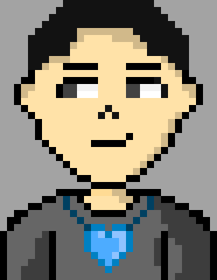 [90896a] *He smiles upon seeing this, being filled with pride for his boyfriend.*