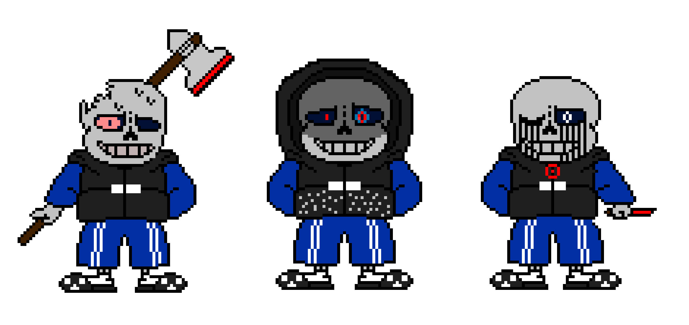 [0ab601] Nega!Murder Time Trio Sprite -Ink Joshua