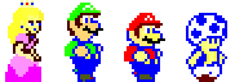 [3b4a4e] All Mario Bros. 2 characters