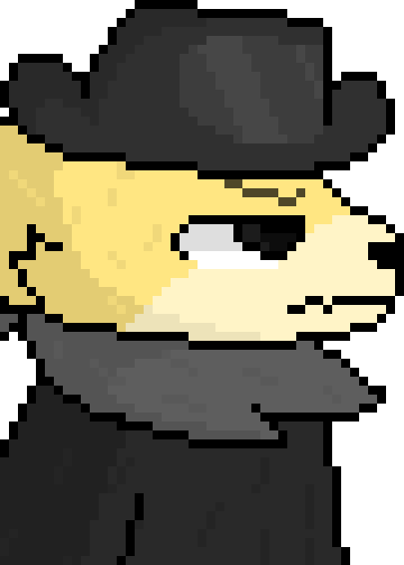 [df648d] and Smoggy, the first sprite i made when i joined back to PAM after summer break
