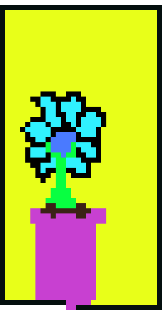 [9664c4] teal flower