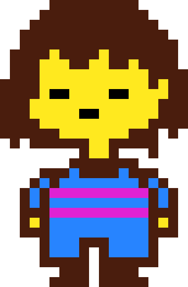 [2bdcc8] Undertale Frisk Sprite (small version)