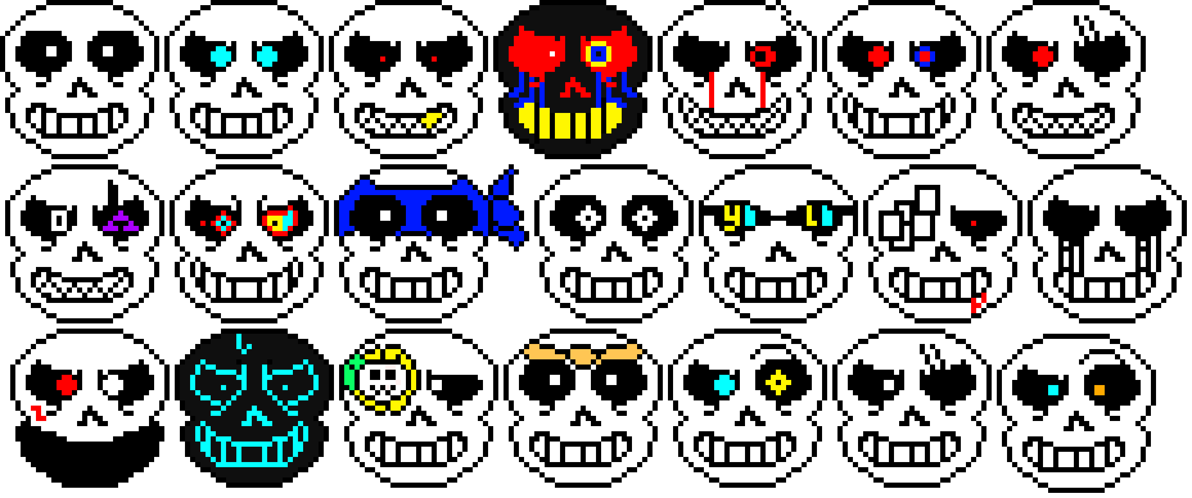 [95be89] The List of Sans AUs Heads