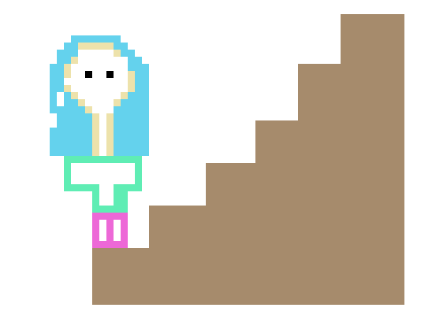 [9664c4] lady going up the stairs