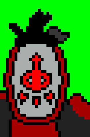 [18390b] *The Footsoldier uses Ooccoo to escape, and returns outside of the pillars from the air, smashing the ground with Double Clawshots.*