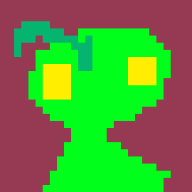 [b6c843] his eyes are RED. what else is RED?