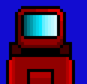 [792c84] lol Im playing among us and my character looks exactly like that red imposter! -Adam