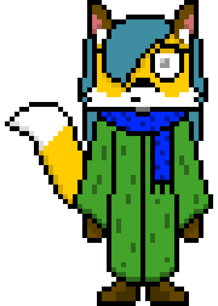 [6d74d1] I considered this GOOD back then! Compare this to my most recent sprite! -Foxlynn