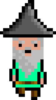 [2f4a79] Pixel Wizard Terquoise Jumping AniF2