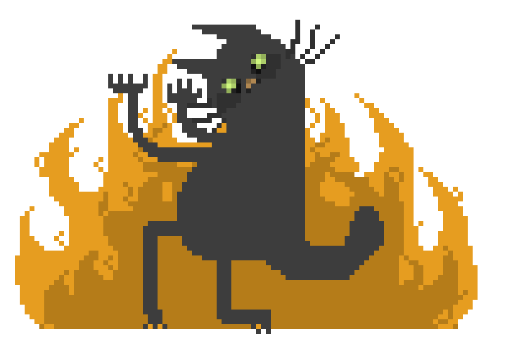 [d12363] fire and brimstone kitty