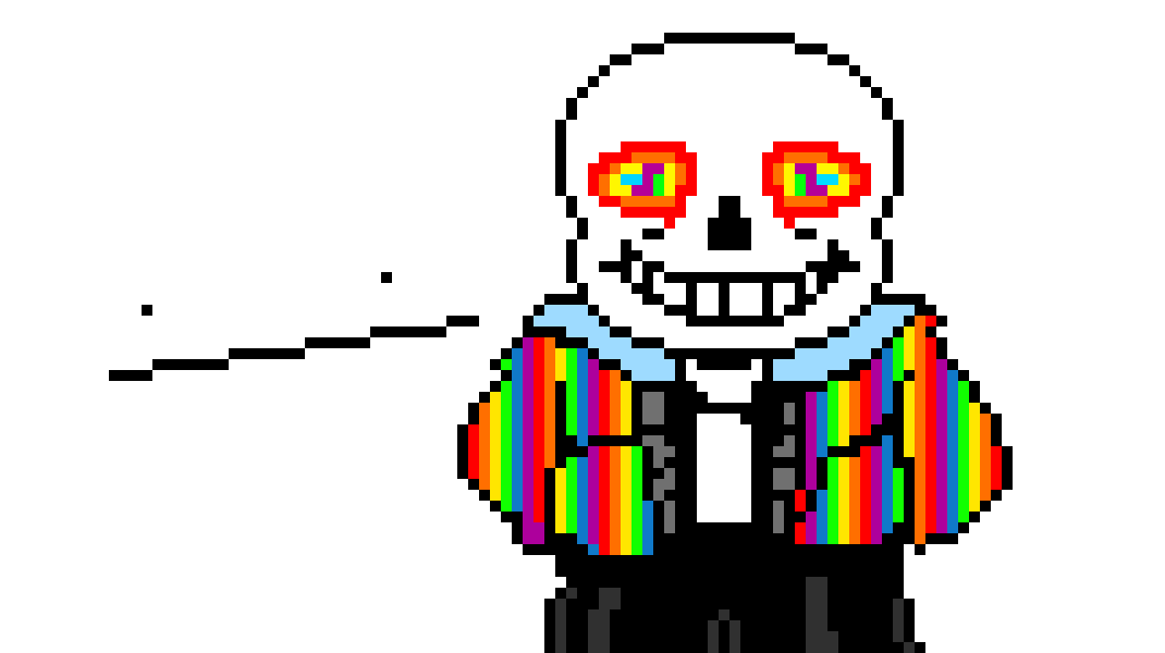 [038bf1] NONONONOOOOOO... this is not "Rainbow Sans" aight? This is "Gay rights Sans". - Gunther.