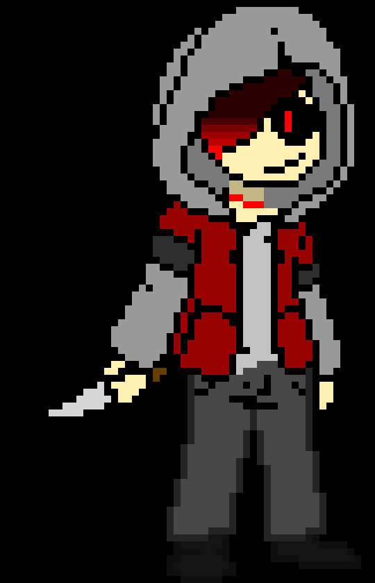 [7b7bce] -stabs knife into ground making a red shield surround chris and i- quickly! i cant hold this for long!