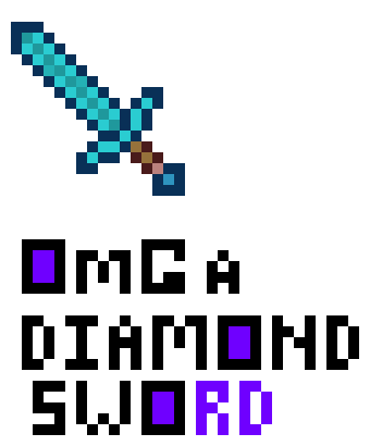 [1e45ef] OMG a diamond sword!!
