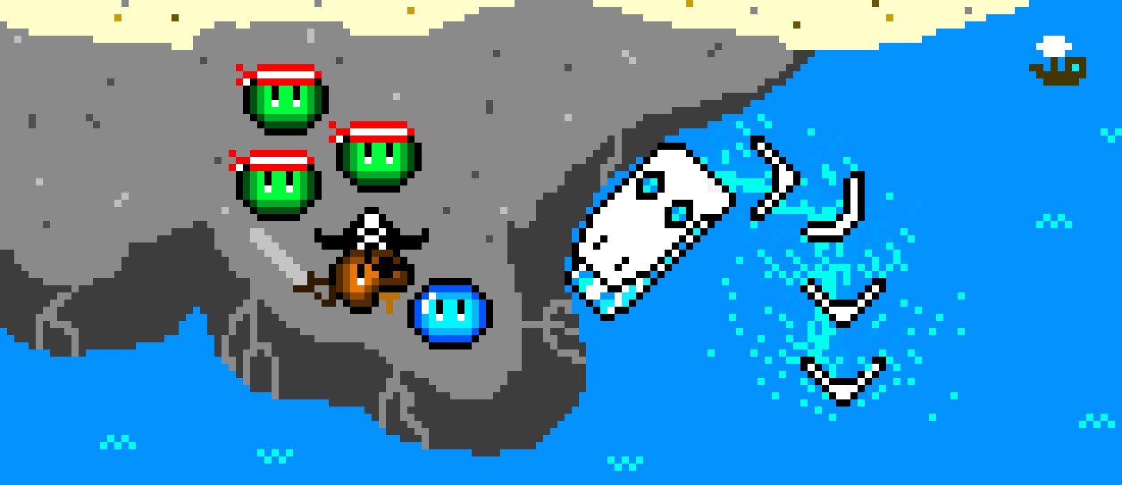 [a38d6f] Title Screen(Wispy Waves on scratch)