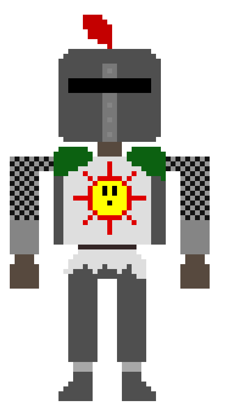 [2fcb16] Solaire: *He Is praiseing the sun at where he normal is*