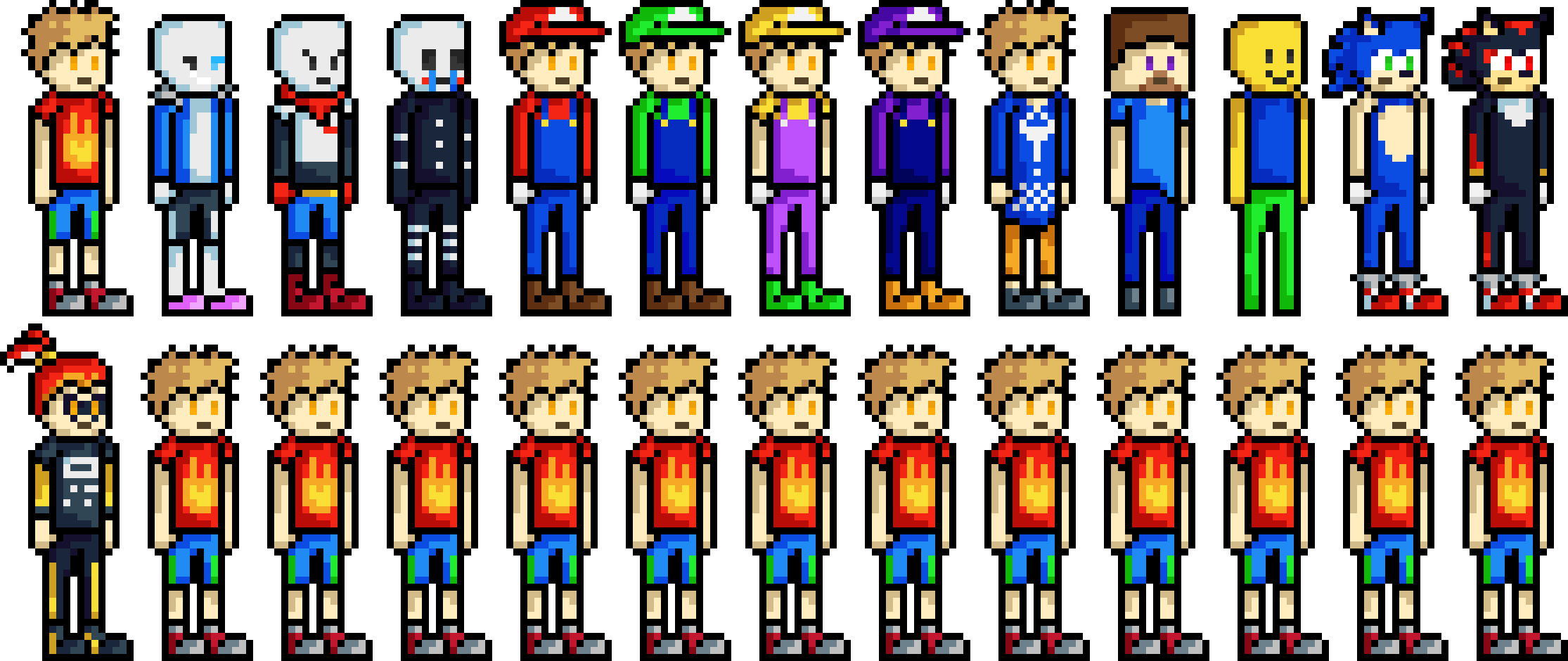 [ca38aa] i made a bunch of video game costumes and this is what i got so far, so, yea.. imma head out now, just wanted to post this because i was bored - APL