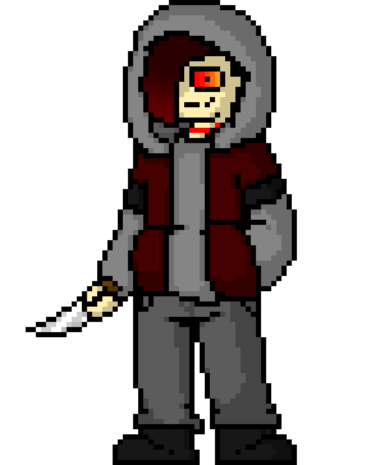 [7b7bce] -slips knife out of sleeve- oh boy...lets do this...-fire surround my hand and i run towards the void creature-