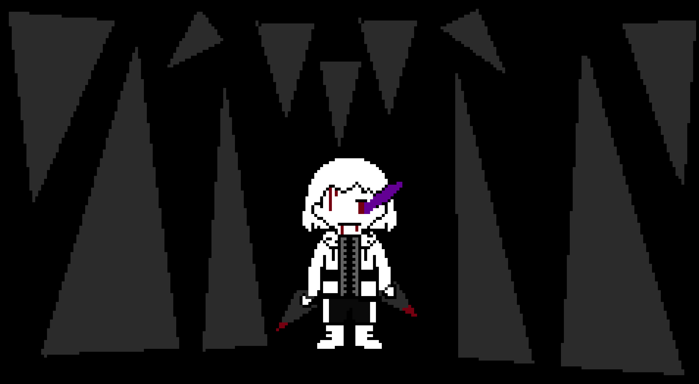 [3354ce] 5,678/400,00) *He barely dodges* lets start this off simple *he turns your soul purple then summons gaster blaster 50 damage each.*
