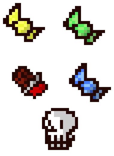 [eef2cd] we got items for nothing. (as you look at the skeletons head, you can hear a faint noise of trousle of bones.)