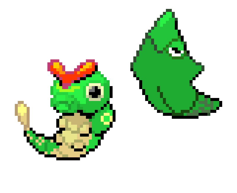 [9664c4] Caterpie, Metapod, and Butterfree