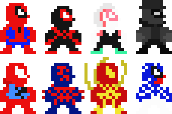 [ca38aa] Spider-Verse Characters - SMB Style - APL