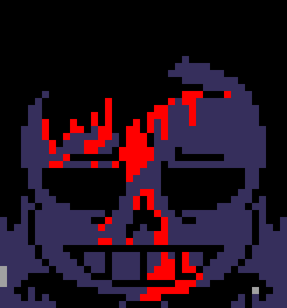 [7ce906] *(Demented appears to the opposite side of ruv in the hall.) -HorrorTale Sans