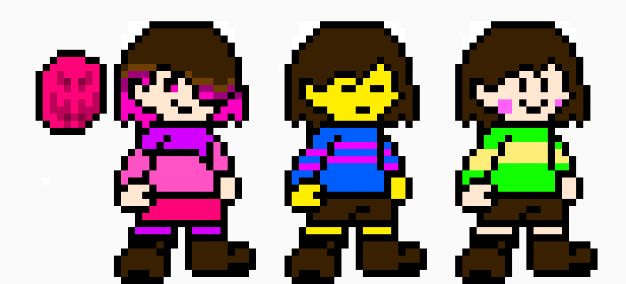[b2d140] Betty, Chara, and Frisk READ DESC