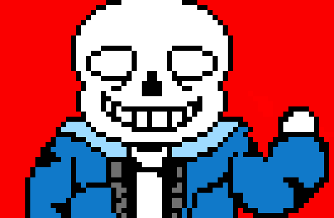 [619e86] SansVirus.exe sends shards a glitch then stabs them in their battery core -