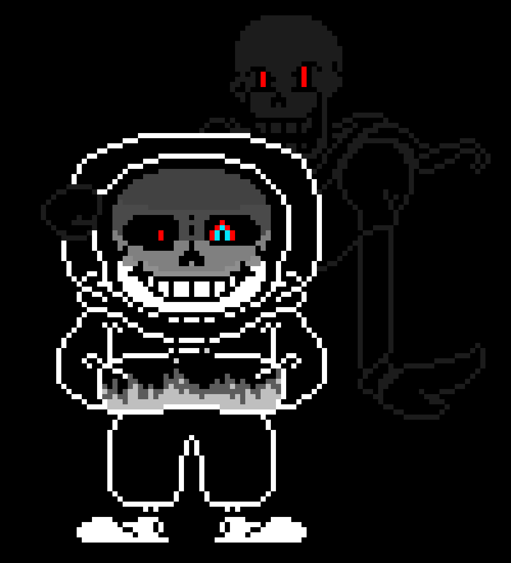 [0ab601] IJ!DustTale Sans And Phantom Papyrus Battle Sprite