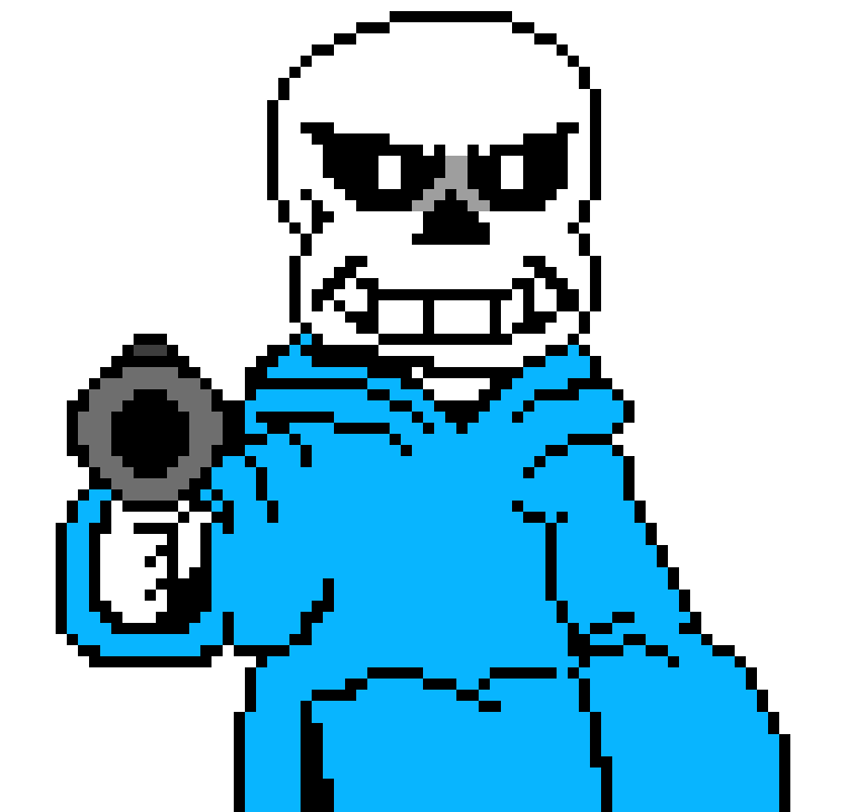 [a82578] *grabs the gun and slaps chara with the handle*