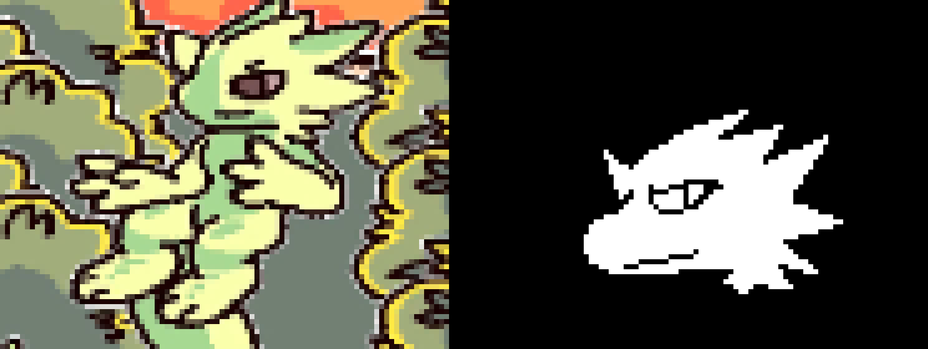 [583245] "I made a rough- design of it myself and really- it's more of some pokémon, instead.... Or- just... Terrie, in a odd way... Still... You can just use it as a sprite reference...