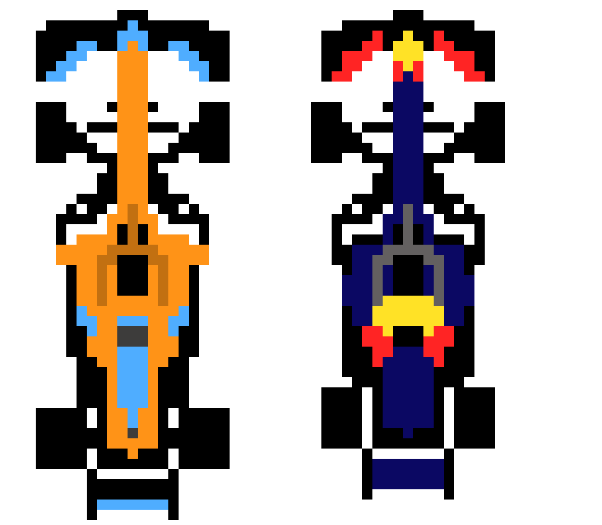 [9e2155] Mclaren vs. redbull  F1 Pixel Art