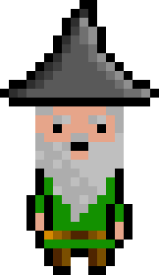 [bb0007] Pixel Wizard Green Idle AniF4