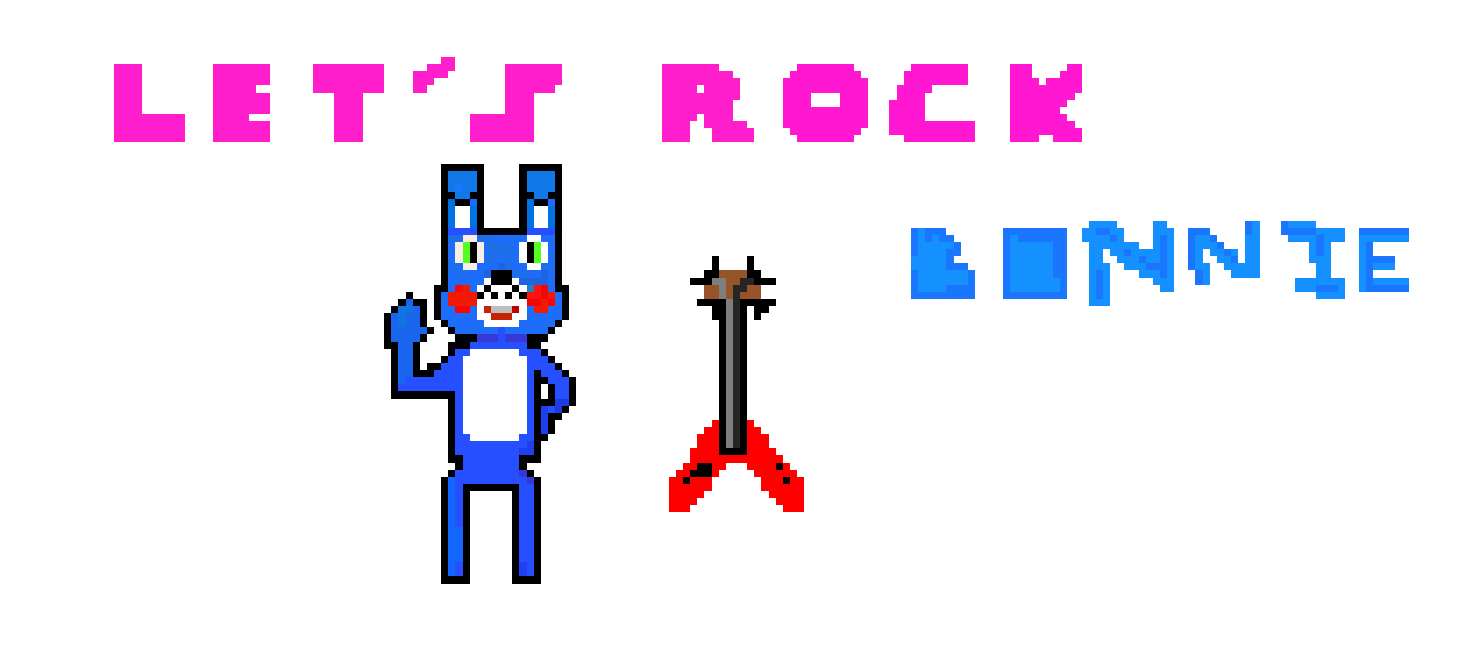 [9664c4] Toy Bonnie (Let's Rock Poster)