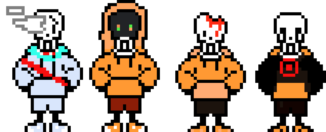 [017444] Swap!Murder time trio and afterswap - Fresh!Ink sans