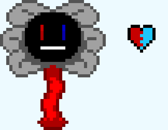 [c8bb2d] i edited flowey to look a little like me so yea mind help me add emotions for it with the rest of the room i have ??)