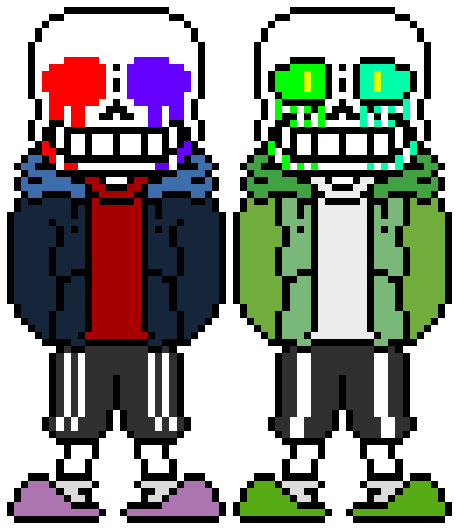 [d6b045] Matrix and Acid: *They become hardmode on multiverse and Glitch and Infect him*