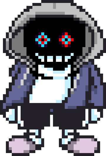 [43c28d] DustDust Sans Overworld Sprite [Redrawn by Boarderline Reacts, orginal by Flambeworm] {OG Image in desc}