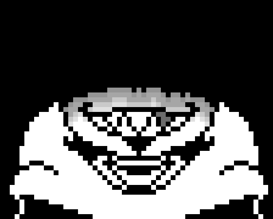 [63ceb7] -He appears behind Ian, [[The glitchy one]] and taps his should only to pick him up and slam him into the ground with blue bones locking him in place-