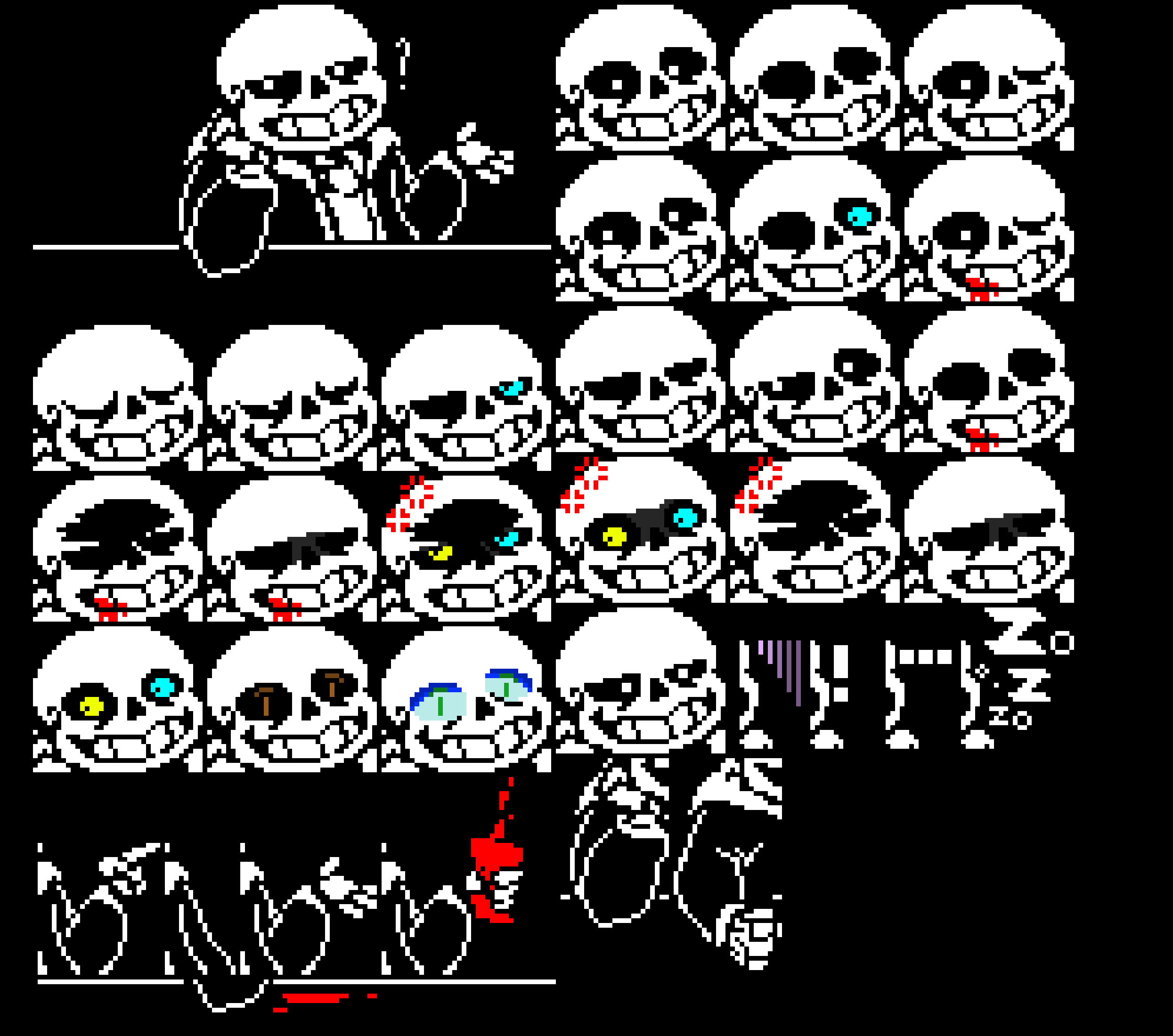 [63ceb7] Well, it`s got, more faces, for one... Two... Look at the big plate... [Top left] It looks like with the right combo, you can get a face of true sadness...
